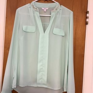 Candies silk blouse long sleeve